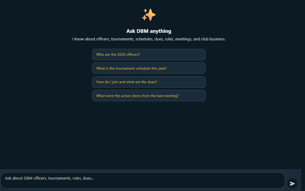 Ask DBM chat on phone
